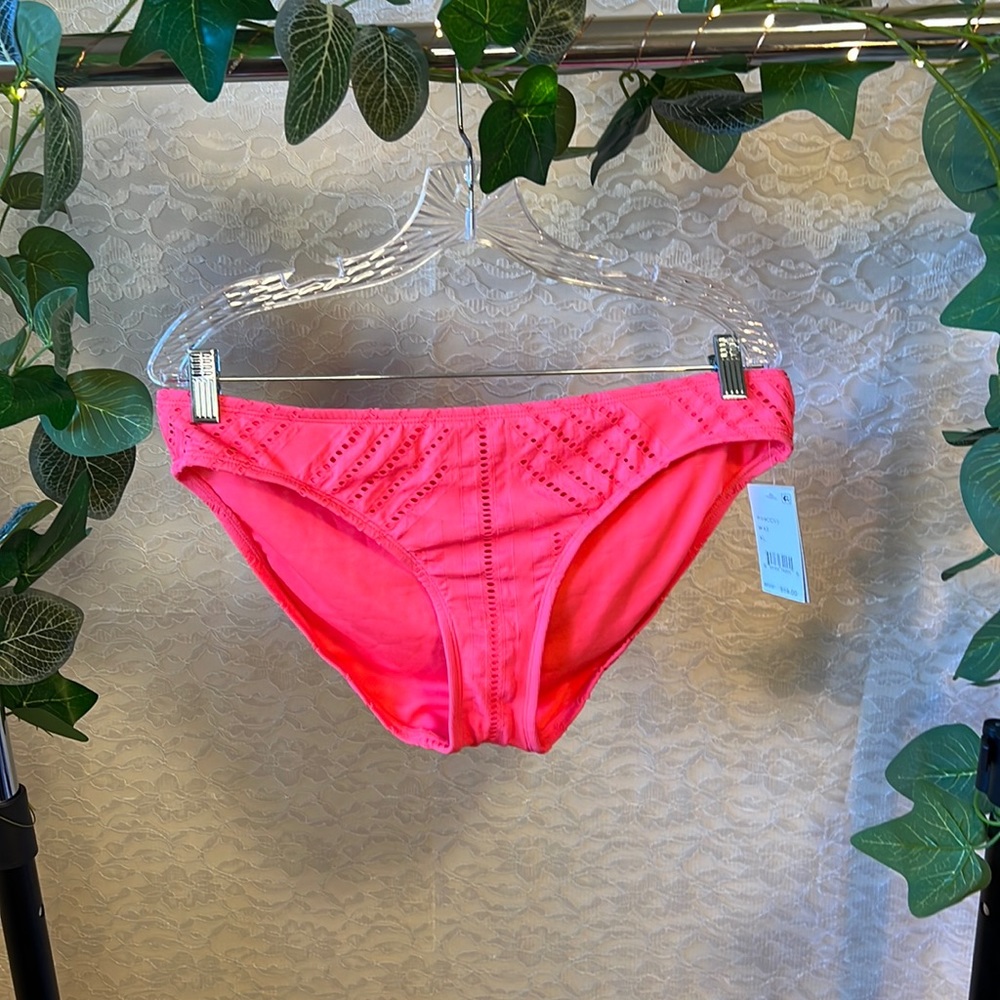 Kenneth Cole Reaction Upon the Shore Bikini Bottom, Watermelon, Women’s Size XL
